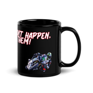 Opportunities Black Glossy Mug