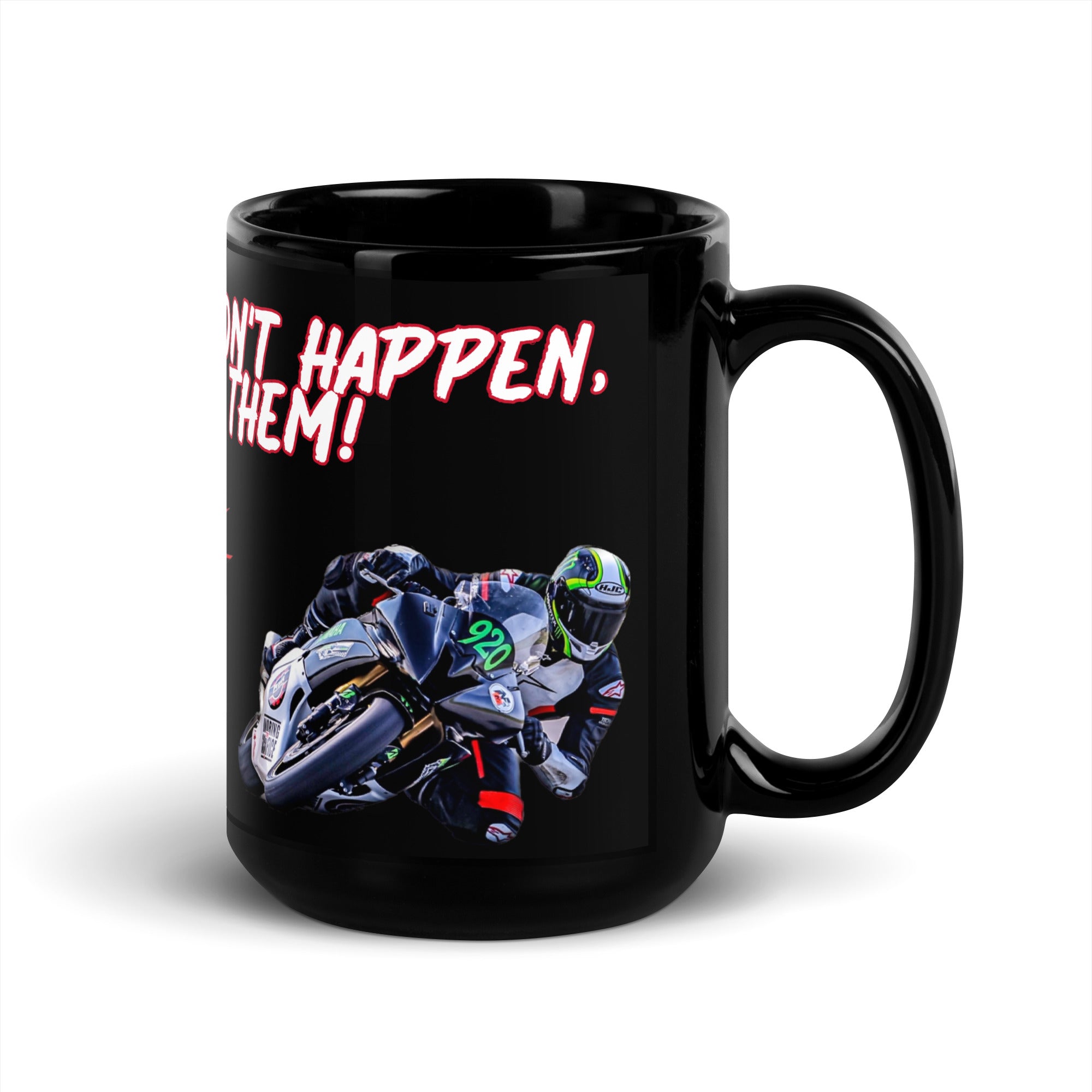 Opportunities Black Glossy Mug