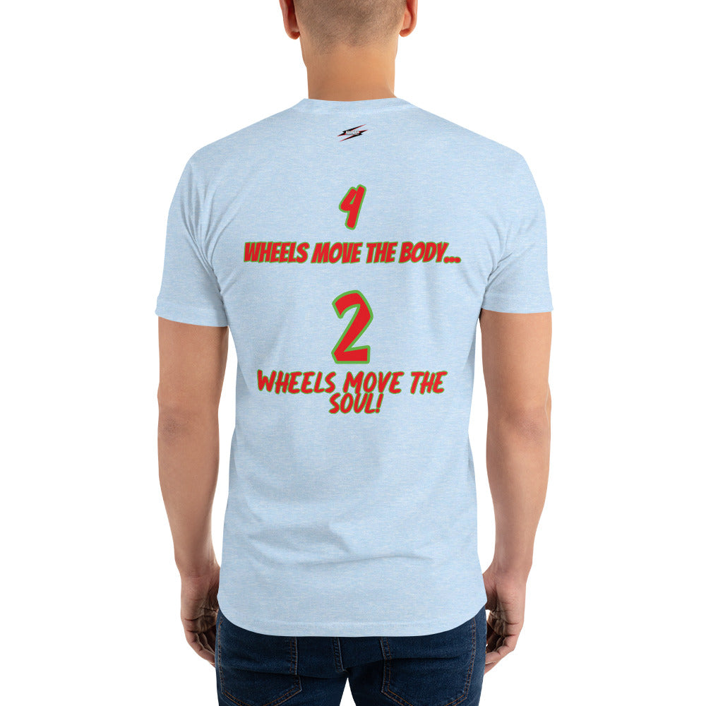 2 wheels moves soul RTR G2 Fitted T-Shirt