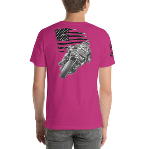 RTR Flag Ride Free, Thanks To The Brave Unisex t-shirt