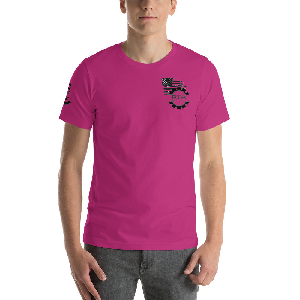 RTR Flag Ride Free, Thanks To The Brave Unisex t-shirt