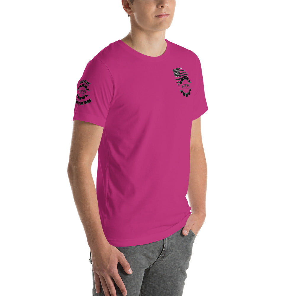 RTR Flag Ride Free, Thanks To The Brave Unisex t-shirt
