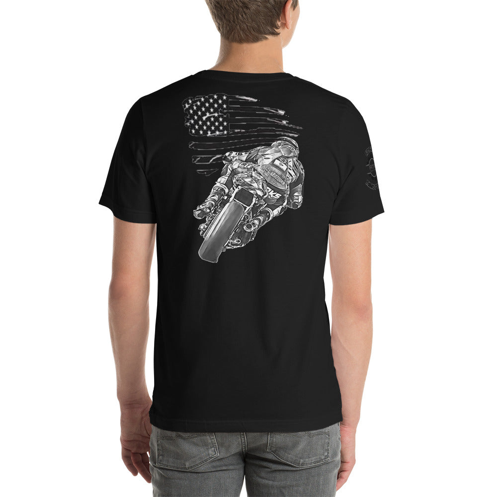 RTR Flag Ride Free, Thanks To The Brave Unisex t-shirt