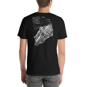 RTR Flag Ride Free, Thanks To The Brave Unisex t-shirt