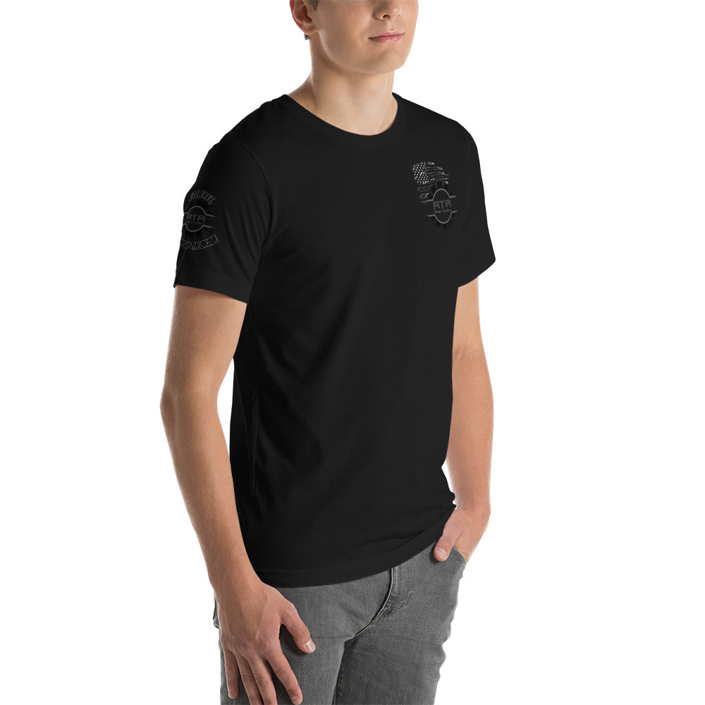 RTR Flag Ride Free, Thanks To The Brave Unisex t-shirt