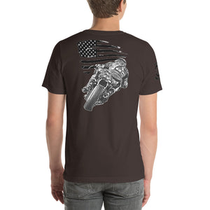 RTR Flag Ride Free, Thanks To The Brave Unisex t-shirt