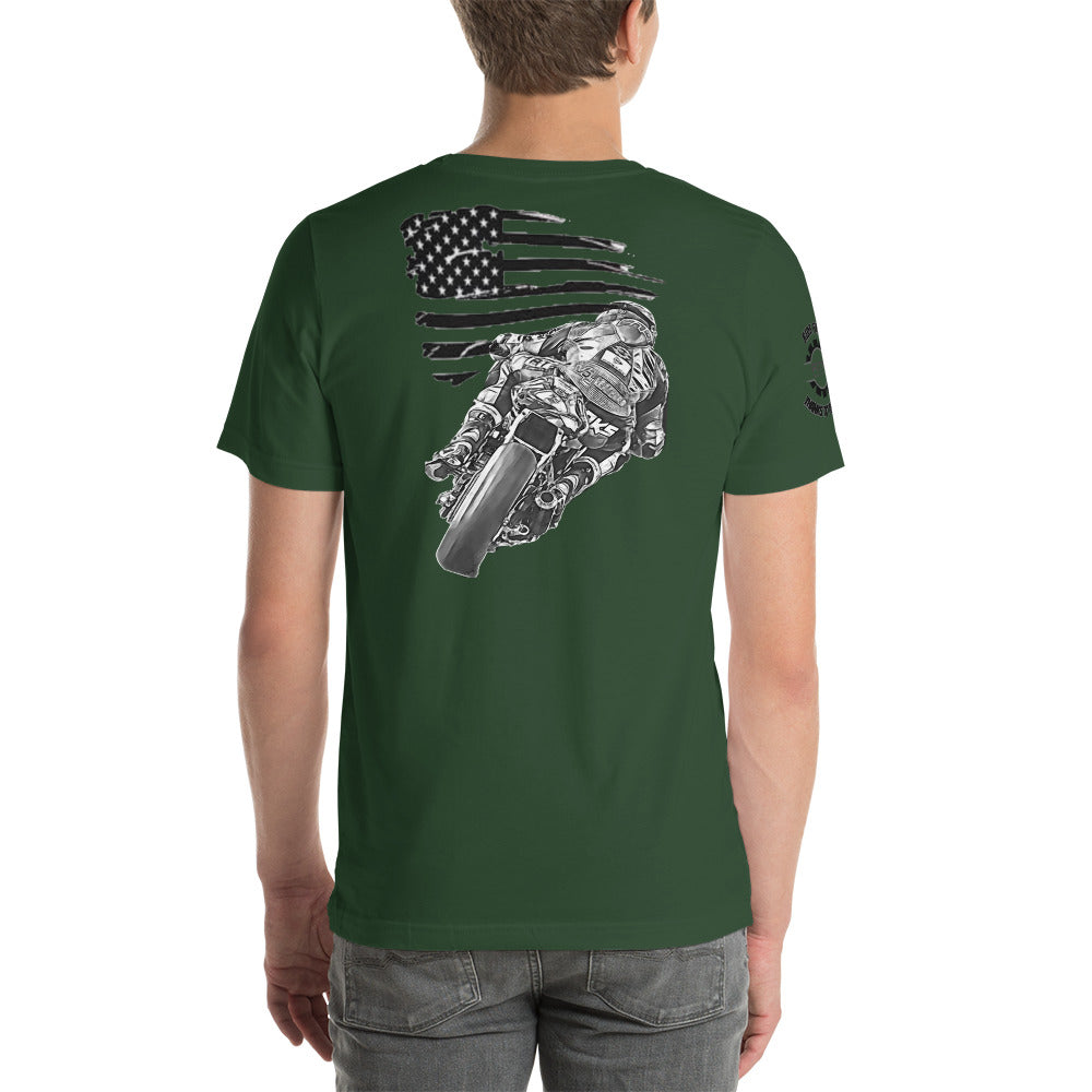 RTR Flag Ride Free, Thanks To The Brave Unisex t-shirt