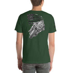 RTR Flag Ride Free, Thanks To The Brave Unisex t-shirt