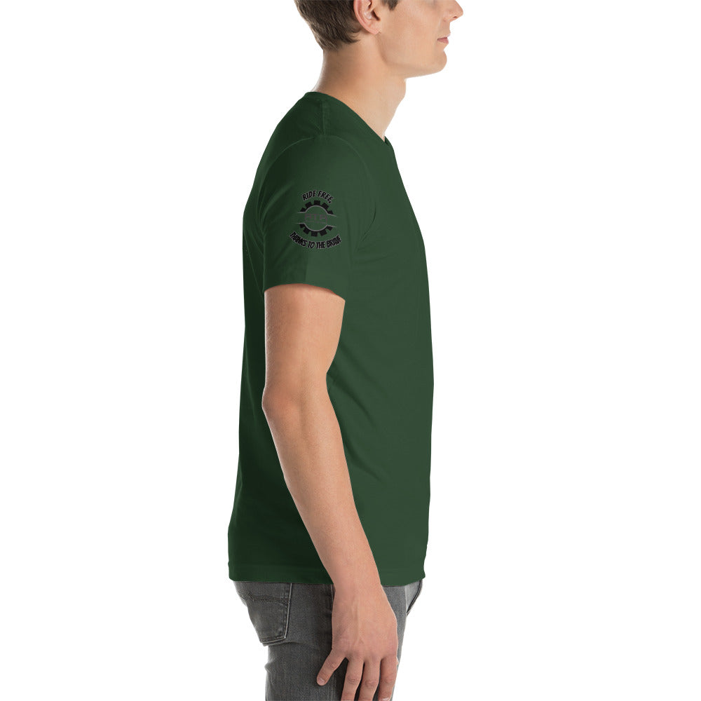 RTR Flag Ride Free, Thanks To The Brave Unisex t-shirt