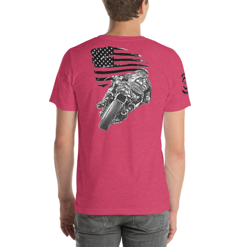 RTR Flag Ride Free, Thanks To The Brave Unisex t-shirt