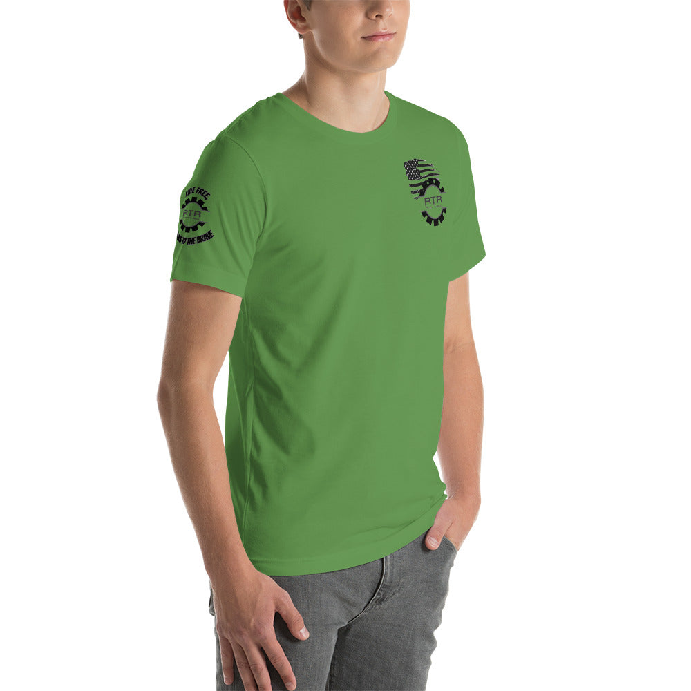 RTR Flag Ride Free, Thanks To The Brave Unisex t-shirt