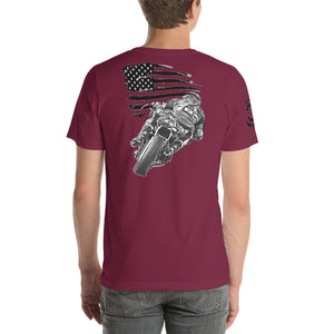 RTR Flag Ride Free, Thanks To The Brave Unisex t-shirt