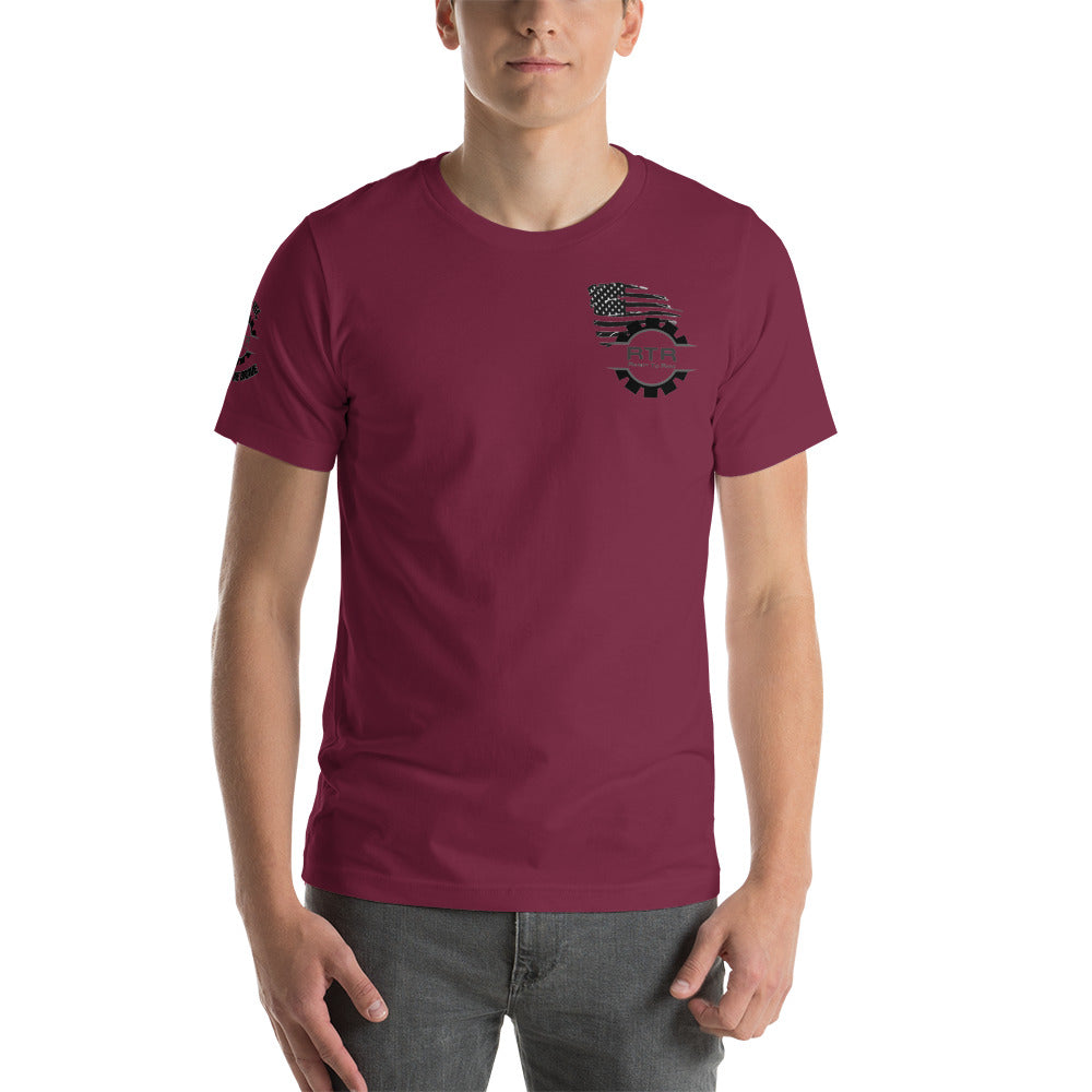 RTR Flag Ride Free, Thanks To The Brave Unisex t-shirt
