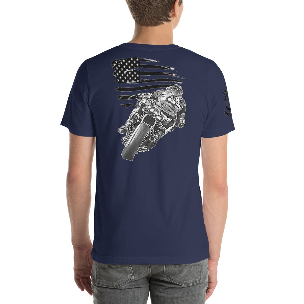 RTR Flag Ride Free, Thanks To The Brave Unisex t-shirt