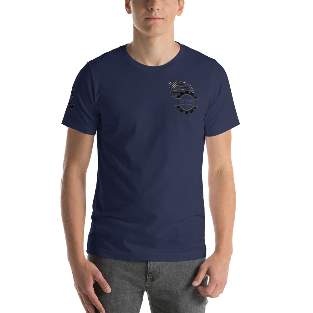 RTR Flag Ride Free, Thanks To The Brave Unisex t-shirt