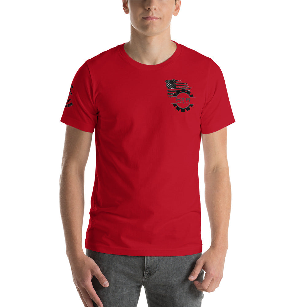 RTR Flag Ride Free, Thanks To The Brave Unisex t-shirt
