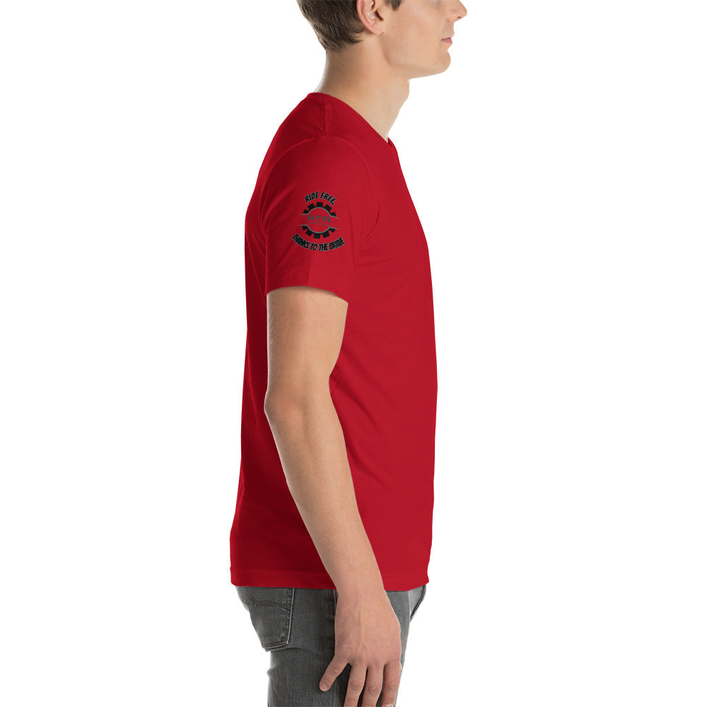 RTR Flag Ride Free, Thanks To The Brave Unisex t-shirt
